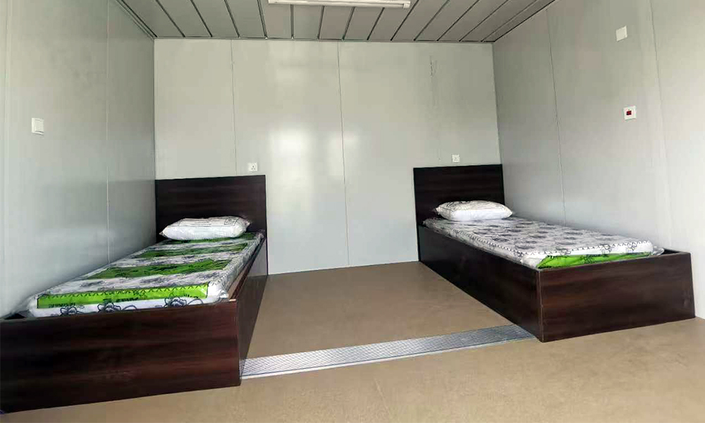 Indian Larsen & Toubro Solar Photovoltaic Site Office and Worker Accommodation Camp Project